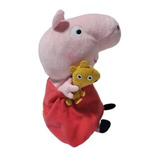 Nickelodeon Nick Jr TY Peppa Pig 9 in Plush Teddy Bear Dress Stuffed Animal Toy